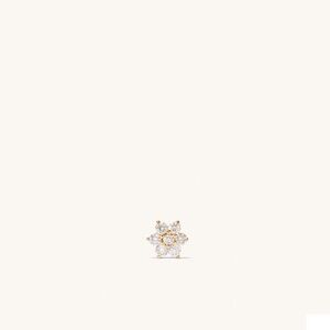 Mejuri Flower Stud - Single. Yellow Gold.
